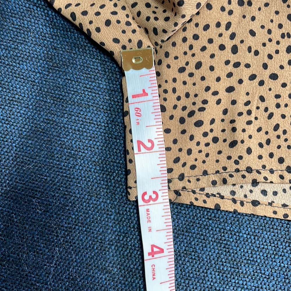 SHEIN FRENCHY PLUS DALMATIAN PAPER-BAG FAUX TIE FRONT SHORT - Picture 10 of 12